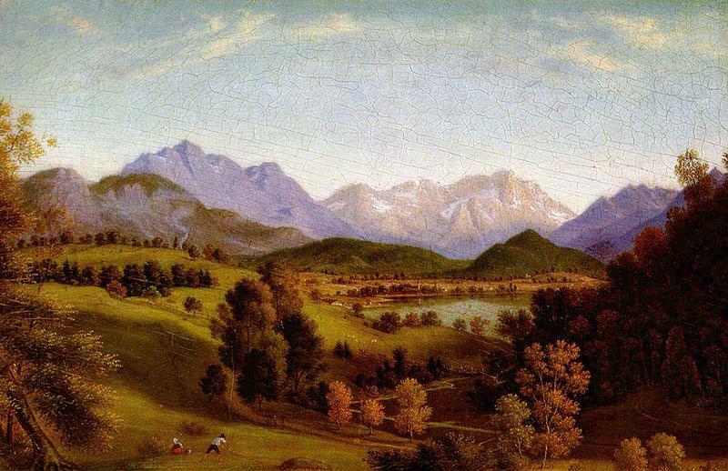 Ferdinand von Olivier Loisachtal oil painting picture
